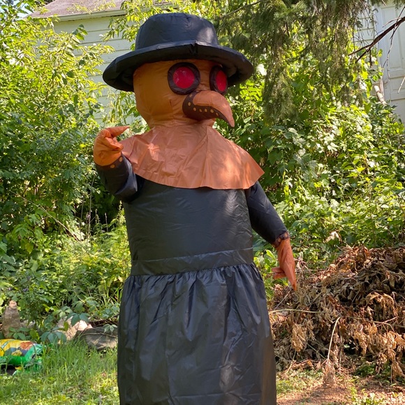 Plague doctor inflatable comedy Halloween costume - Picture 6 of 13